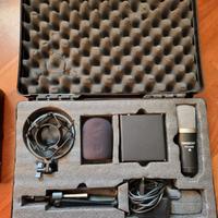 Microfono + accessori (asta+filtro antipop)