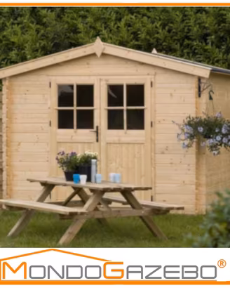 Casetta legno 300x250 garage 28mm casetta gazebo