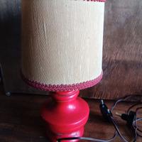 Mini lampada in legno vintage 