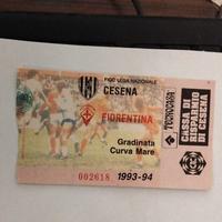 biglietto della partita Cesena Fiorentina 1993-94