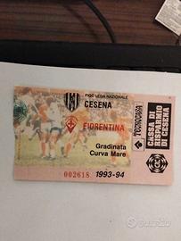 biglietto della partita Cesena Fiorentina 1993-94