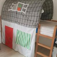 Letto Kura Ikea. Tenda.