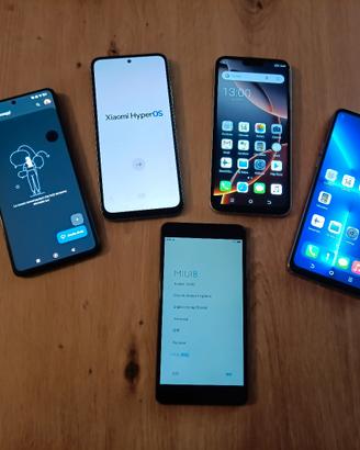 Lotto 5 Smartphone 4g - 5g con difetti Leggi bene