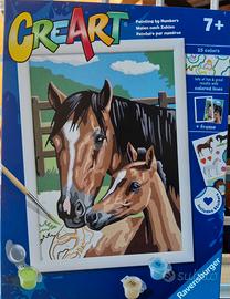 Set per dipingere CREART Cavalli Pascolo stickers