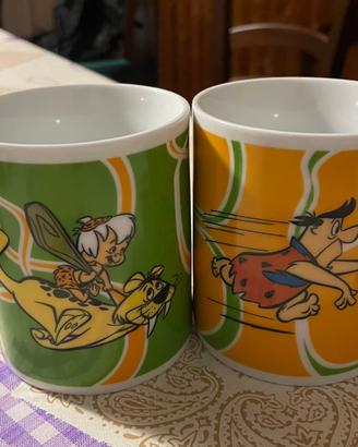 set di due mug dei Flinstones