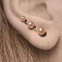 orecchini oro bianco 18kt con perle 