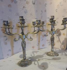 Coppia di candelabri vintage 