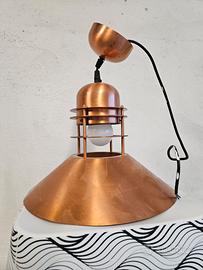 Lampadario in rame  stile marinaro
