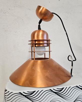 Lampadario in rame  stile marinaro