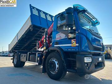 EUROCARGO 180-250 RIBALTABILE E GRU FASSI