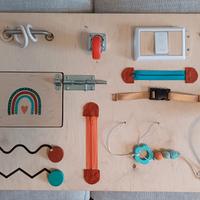 pannello sensoriale montessoriano legno