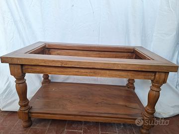 tavolino fumo in legno di olivo