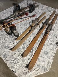 Sci in legno vintage