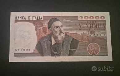 Banconota 20.000 Lire Tiziano 