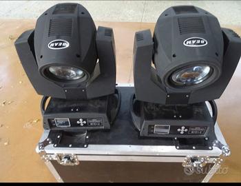Coppia Teste Mobili Beam 230 7R + Flight Case