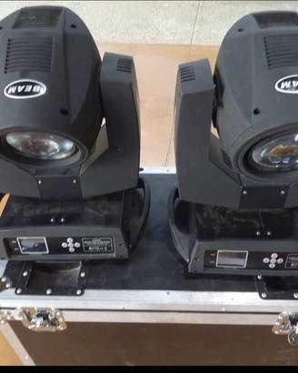 Coppia Teste Mobili Beam 230 7R + Flight Case