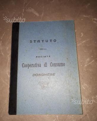 Statuto coperativa dongo