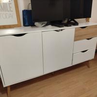 madia porta tv + cassettiera + 2 comodini