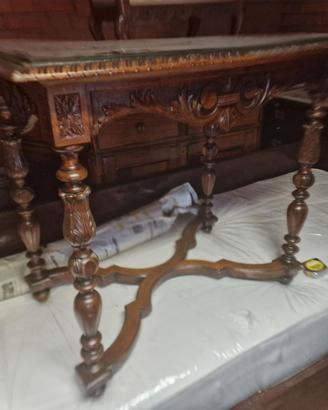 Tavolo intarsiato antico '800