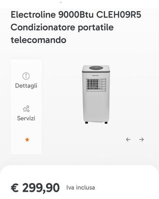 AFFARECondIzionatore NUOVO Electroline 9000btu