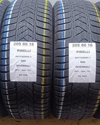 4 GOMME 205 60 16 PIRELLI INV RIF4598