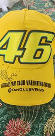 Cappello Valentino Rossi autografato a mano COA 