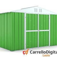 Box giardino lamiera zincata 327x155 verde chiaro