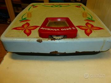 bilancia porta peso pubblicitaria vintage crackers