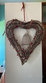 Ghirlanda a forma di cuore con lucine