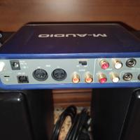 Scheda audio e casse monitors studio