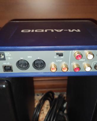 Scheda audio e casse monitors studio