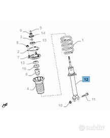 MOPAR 124 FIAT SPIDER 2016 ammortizzatori ant+post