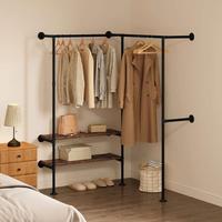 Armadio Guardaroba appendiabiti aperto 2 ripiani