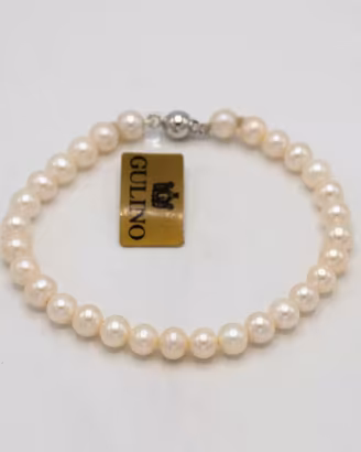 Bracciale di perle Hoshi con chiusura in oro E.147