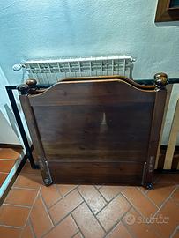 Letto singolo in legno massello stile classico