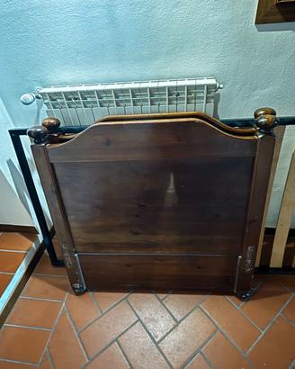 Letto singolo in legno massello stile classico