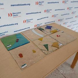 6 Formelle Decorative Vetro Fusione Murano Itre