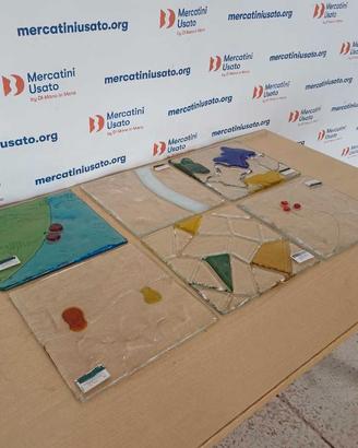 6 Formelle Decorative Vetro Fusione Murano Itre