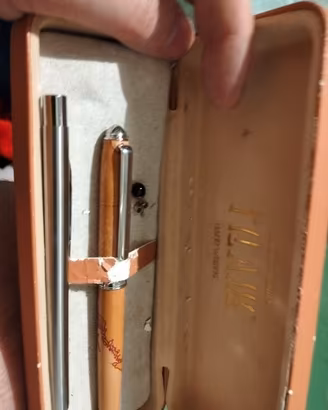 penna con custodia Alviero  martini in buone condi