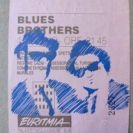Biglietto concerto Blues Brothers Luglio 1988