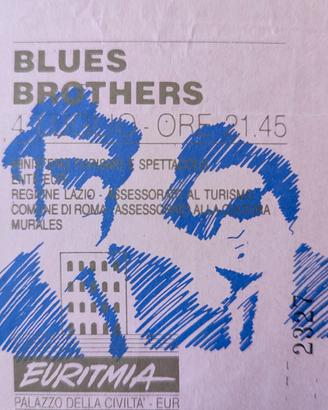 Biglietto concerto Blues Brothers Luglio 1988