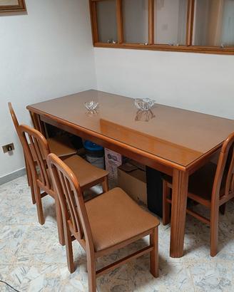 tavolo soggiorno+6 sedie