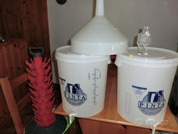 Kit: Fermentatore birra + portabottiglie + imbuto