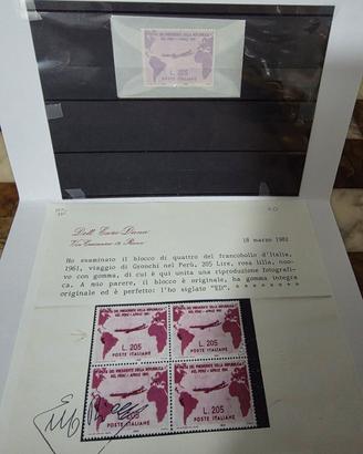 Gronchi Rosa francobollo Raro