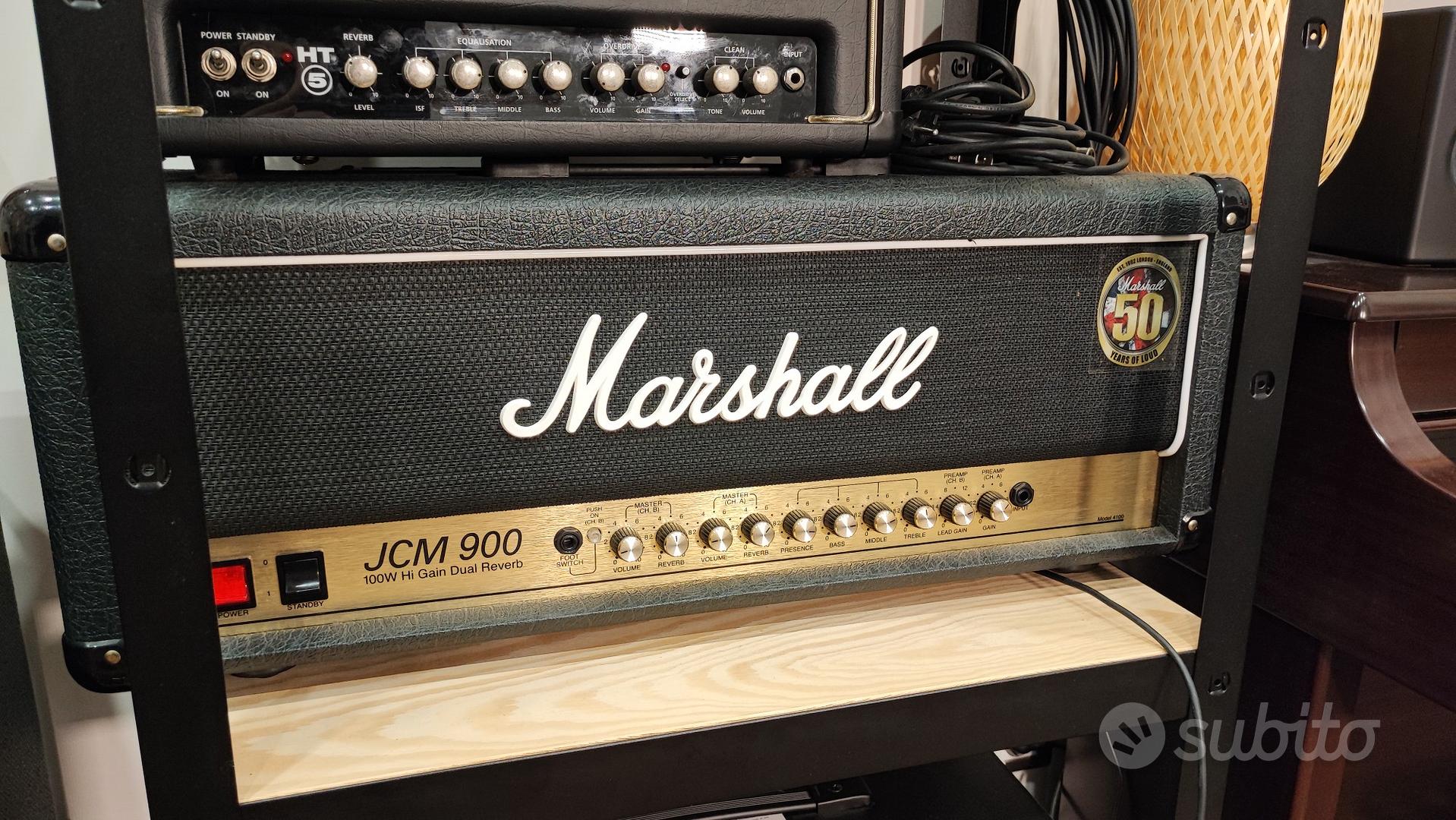 MARSHALL 90s JCM 900 Amp+Box A 4x12 Stack Amplificatore valvolare per  chitarra con cassa