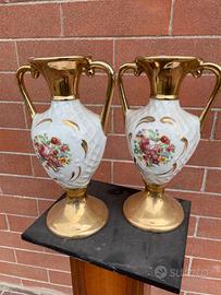 Coppia di vasi in ceramica vintage italiani