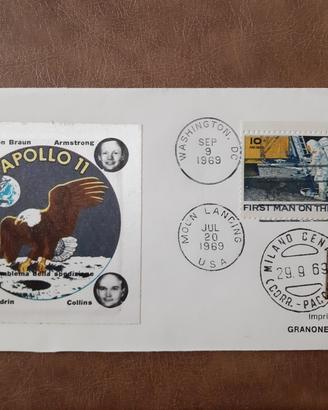 Busta viaggiata APOLLO 11 - 20 JUL 1969 -