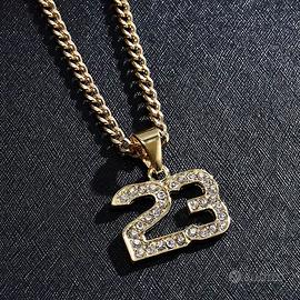 Collana Medaglione Ciondolo Jordan 23