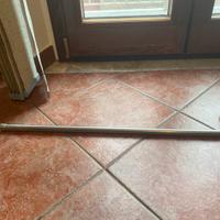 Bastone tenda acciaio con supporti