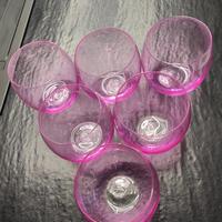 6 bicchieri acqua rosa